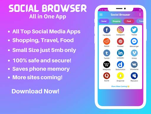 Social Media, Shopping, Travel, Food: All in One📱 screenshot 1