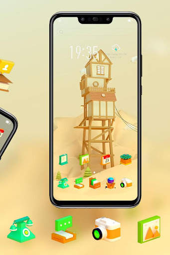 Yellow house theme for galaxy  screenshot 3