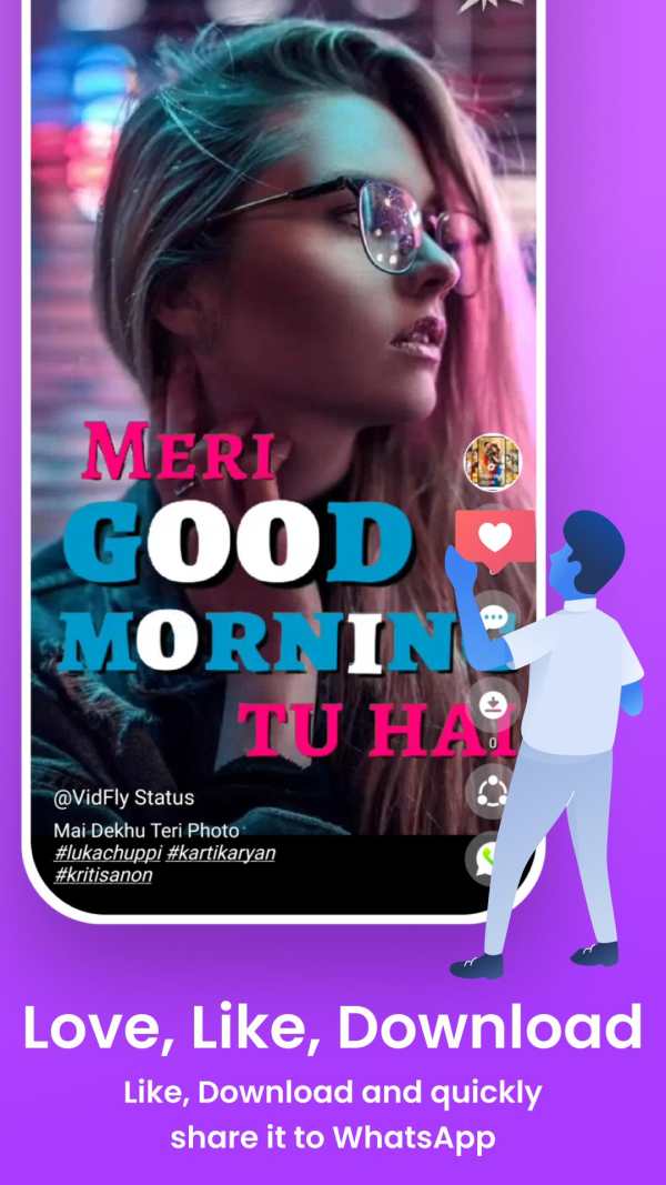 Full Screen Video Status for Whatsapp - VidFly screenshot 2