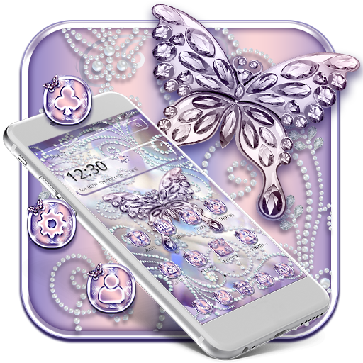 Pearl Diamond Butterfly Theme icon