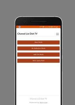 Channel List Dish Tv India screenshot 1