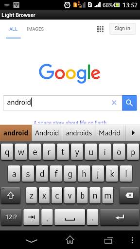 Light Browser screenshot 2