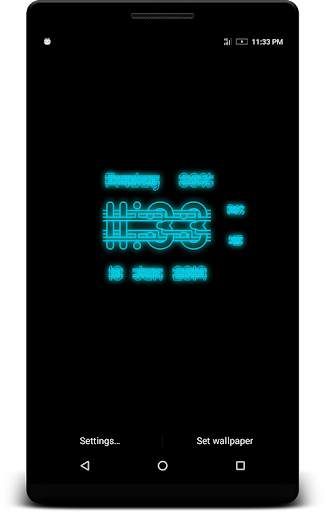 Neon Digital Clock Live Wp screenshot 3