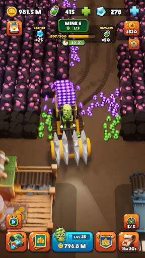 Idle Zombie Miner: Gold Tycoon screenshot 4