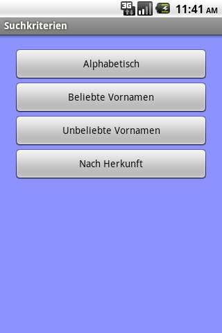 First names App screenshot 1
