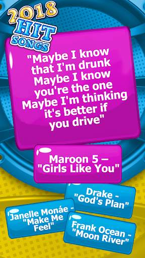 Guess The Song Lyrics Quiz 2018 screenshot 4