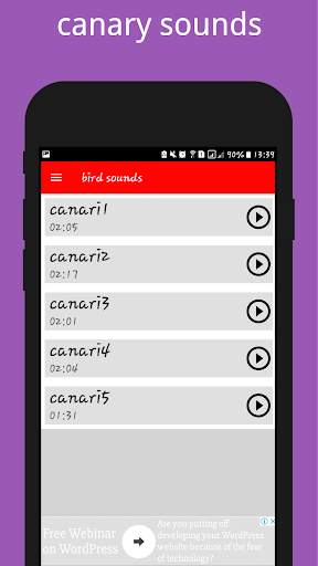 Birds Sounds ( Offline ) स्क्रीनशॉट 5
