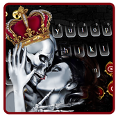 Motyw klawiatury Queen Skull icon