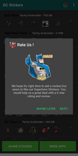DC (Superhero) Stickers for whatsApp screenshot 4