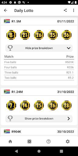 National Lottery — Results screenshot 5