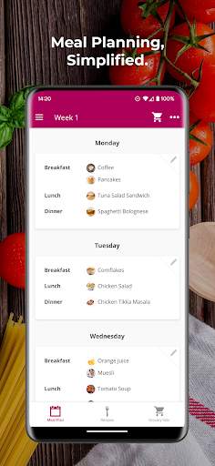 Plan Meals - Meal Planner screenshot 1