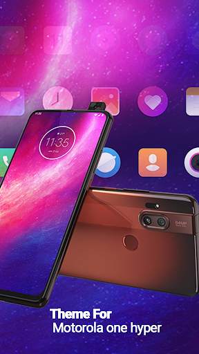 Launcher theme for Motorola One Hyper screenshot 5