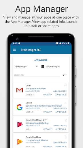 Droid Insight 360: Files, Apps screenshot 3