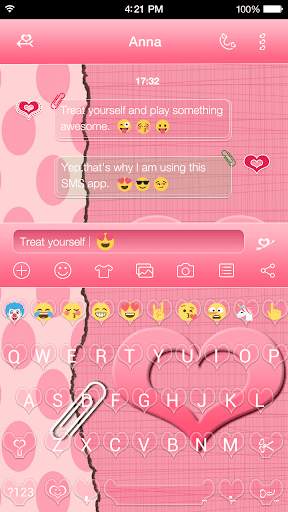 Love Heart Emoji Keyboard screenshot 1