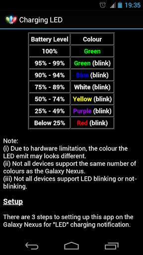 Charging LED screenshot 1