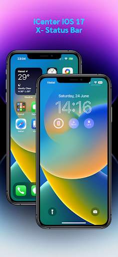 iCenter iOS 17: X - Status Bar screenshot 1