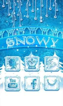 Snowy GO Launcher Theme screenshot 1
