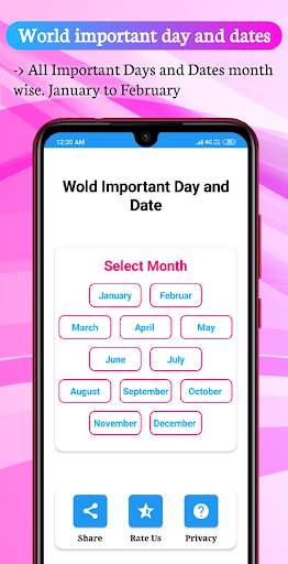 World Important Days & Dates screenshot 1