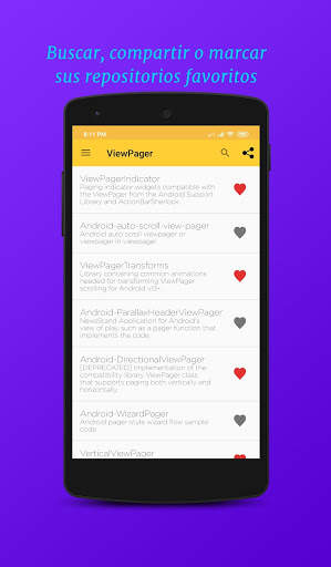 Android repositorios en Github-700   repositorios screenshot 2