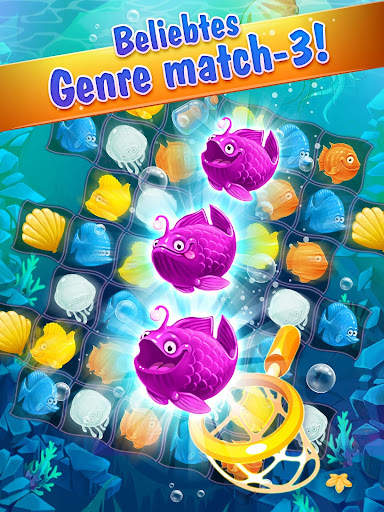 Mermaid-puzzle match-3 schätze screenshot 16