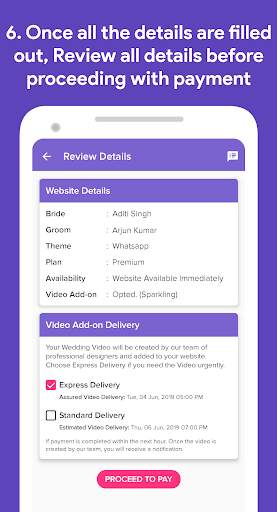 Weddie - Free Wedding Websites screenshot 6