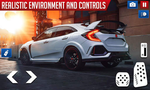 Drifting and Driving Simulator Civic Game screenshot 2