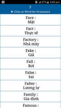 Common Words ENG to Vitenamese screenshot 7