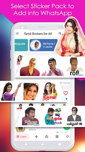 Tamil Stickers for WhatsApp, Telegram & Signal screenshot 2