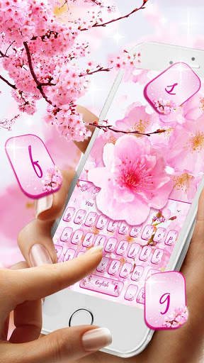 Cherry Blossom Sakura Flower Keyboard screenshot 2