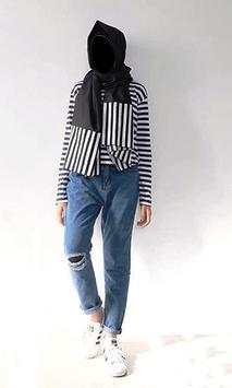 Hijab Jeans Beauty Photo Frames screenshot 2