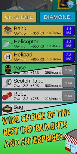 Hey, it's a Heist! - Heist Money Clicker स्क्रीनशॉट 6