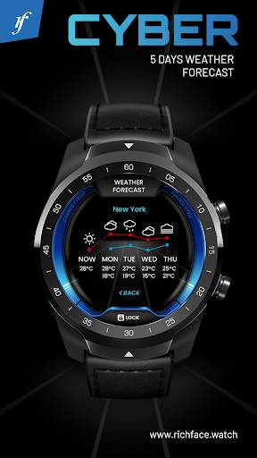 Cyber Watch Face скриншот 4