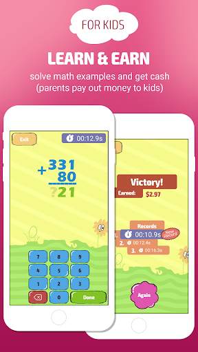 Learn Math & Earn Pocket Money. For Kids स्क्रीनशॉट 1