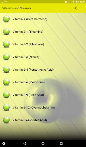 Vitamins and Minerals Guide screenshot 2