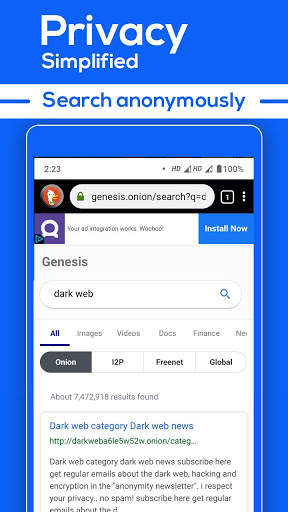 Tor Browser | Dark Web screenshot 1