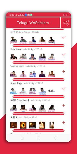 Telugu WAStickers - Stickers f screenshot 1