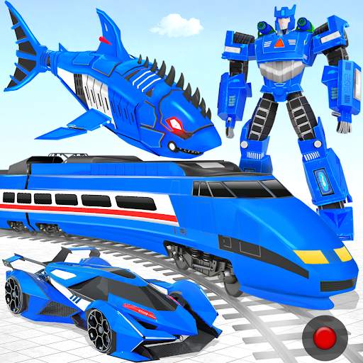 Shark Robot Car Transform Game screenshot 17