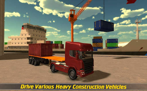 World Truck Driving Crane Simulator screenshot 1