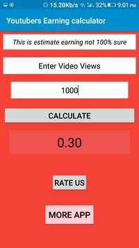 Youtubers Earning calculator screenshot 3
