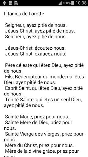 Litany of Loreto (audio   text) offline screenshot 6