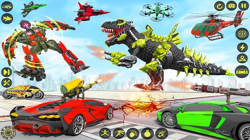 Dino Robot Car Transform Games screenshot 4