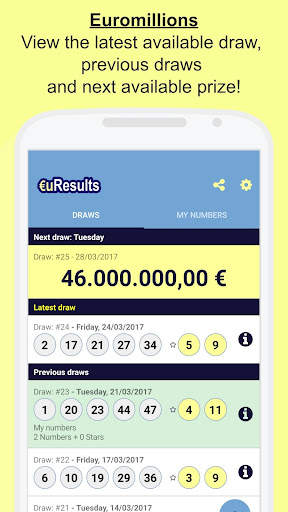 Euromillions - euResults screenshot 1