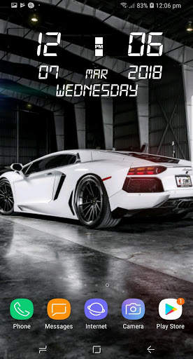 Cars and Bikes Clock Live Wallpaper HD New 2018 screenshot 7