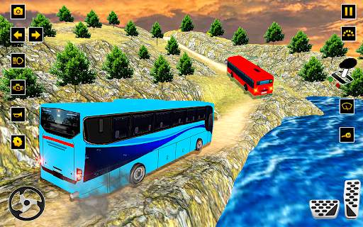 Drive Hill Coach Bus Simulator: Permainan Bas 2019 screenshot 4