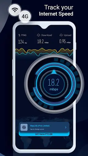 Internet speed test screenshot 1