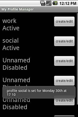 My Profile Manager screenshot 2