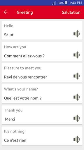 Learn French Vocabulary - speak french offline screenshot 7