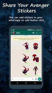 WhatsApp Stickers for Avenger screenshot 5