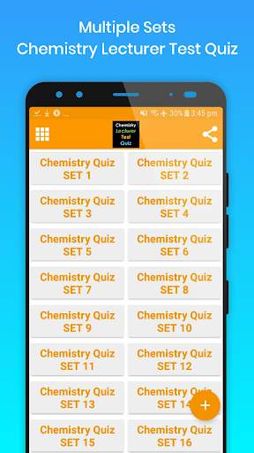 Chemistry Lecturer Test Quiz screenshot 1
