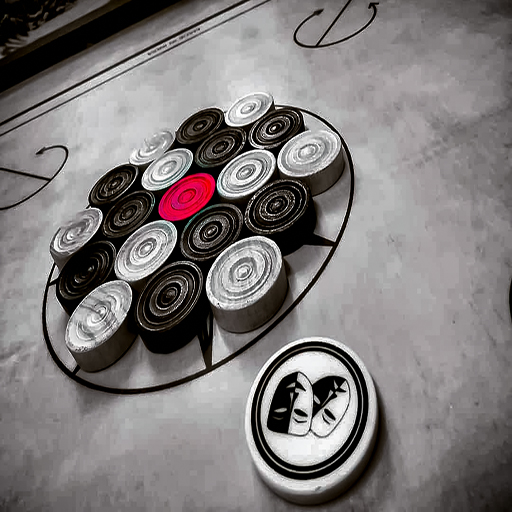 Carrom board Pool Disc game icon
